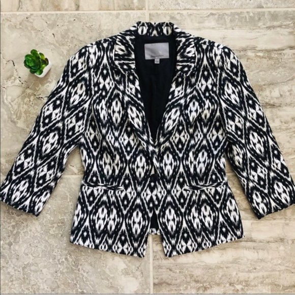 Classiques Entier Black & White Blazer MSRP $359 - Picture 3 of 10
